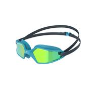 Speedo Lunettes natation Hydropulse Junior, réglables, anti-buée, anti-fuite, Marine/Bleu/Jaune