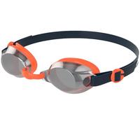 Lunettes de natation Speedo Jet Mirror noir orange avec verres à effet miroir gris enfant