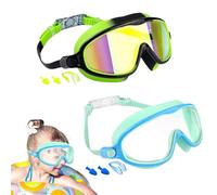 Lunettes De Natation,Grand De Vision | Anti-Buée Étanche avec Pince-Nez Protection contre les UV pour Plongée Snorkeling Plage Piscine Été Filles Garçons