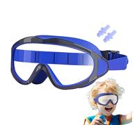 Lunettes de Natation - Lunettes de Plongée Anti-Buée avec Bouchons d'Oreille Étanches - De Protection UV Pour Garçons Filles 2-16 Ans Sports Aquatiques Et Leçons De Natation