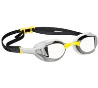 Lunettes de natation mad wave alien mirror noir/jaune