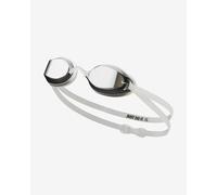 Lunettes de natation Nike Swim Legacy Comfort blanches avec verres miroir noirs