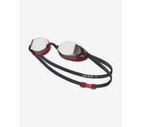Lunettes de natation Nike Swim Legacy Mirrored noir rouge avec verres à effet miroir gris