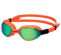 Lunettes de natation Killa 180 orange avec verres à effet miroir vert