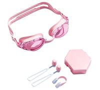Lunettes De Natation | Pince Nez Bouchons D'Oreilles Masque Set Adulte - Grand de Vision Apprentissage Nage avec Étui Équipement Hommes Plongée Rivière Plage