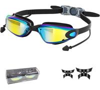Lunettes De Natation Polarisées Pour Homme Et Femme-Pince-Nez-Protection Uv-Anti-Buée-Sangle Réglable-Jaune Laser