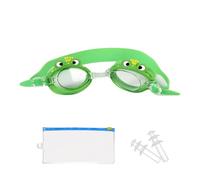 Lunettes de Natation pour Enfants avec Bouchons d'Oreilles et Rangement Sac, Prince Grenouille Lunettes de Natation pour Garçons Enfants (4-14), Anti-Buée Anti-UV, Fuite Protection, Vision Claire
