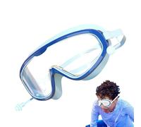 Lunettes de natation pour jeunes - Lunettes de piscine anti-buée, ensemble unique avec bouclier étanche avec joint d'aspiration, lentille haute avec protection UV, fournitures sportives