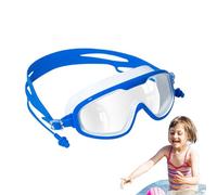 Lunettes de natation pour - Lentille PC Sangle réglable 18x6x5cm 7.09x2.36x1.97in | Lunettes de piscine anti-UV sans fuite, sans pont de nez pour garçons et filles | Plongée, natation, entraîn