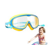 Lunettes de natation pour - Lentille PC Sangle réglable 18x6x5cm 7.09x2.36x1.97in | Lunettes de piscine anti-UV sans fuite, sans pont de nez pour garçons et filles | Plongée, natation, entraîn