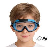 Lunettes de natation pour les - Anti-buée à grand angle pour natation avec pince-nez et bouchons des oreilles,Lunettes de piscine enfant | Pour Garçons Filles Piscine Plage Snorkeling Plongée Sports N