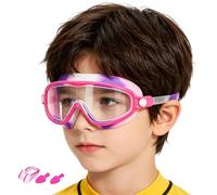 Lunettes de natation pour ,Masque nasal bouchons d'oreilles étanchéité anti-fuite,Accessoires de Piscine avec Pince Nez et Bouchons d'Oreilles | Étanche garçons filles anti-buée grand angle garçons fi