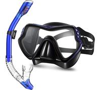 Lunettes De Natation Professionnelles En Silicone Souple Pour Hommes Et Femmes,Lunettes De Natation Imperméables,Lunettes Uv,Masque 3/4 - Type Blue #A