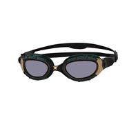 Zoggs Lunettes de natation Predator Flex — noir/vert doré, verres foncés gris