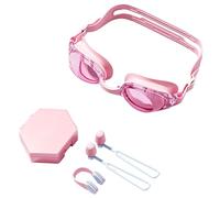 Lunettes De Natation | Set Complet avec Lunettes Transparentes, Pince Nez et Bouchons d'Oreilles | Équipement Apprendre À Nager Sangle Réglable Vision Large Pour Femmes Hommes Piscine Mer Lac Plage Ce