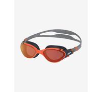 Lunettes de natation Speedo Biofuse 2.0 grises avec verres miroir orange
