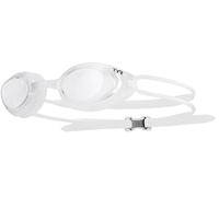 Lunettes de natation TYR Blackhawk Racing blanc avec verres transparents