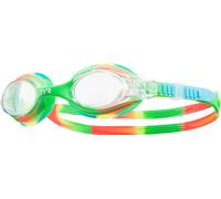 TYR Lunettes de natation Swimples – Miroir – Mixte enfant – Vert/Orange Taille unique