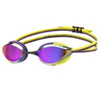 Lunettes de natation verres miroirs arena python mirror violet jaune