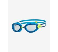 Lunettes de natation Zoggs Predator bleu jaune avec verres transparents junior