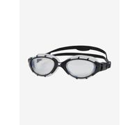 Lunettes de natation Zoggs Predator Flex noir blanc avec verres transparents