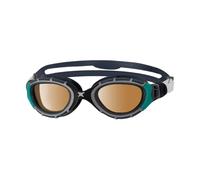 Lunettes de natation Zoggs Predator Flex Polarized Ultra noir vert, Taille Regular