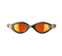 Lunettes de natation Zoggs Predator Flex Titanium orange noir avec verres à effet miroir orange - M