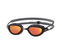 Zoggs Lunettes de natation Predator Titanium Noir/Gris verres à effet miroir orange Taille S