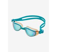 Lunettes de natation Zone3 Attack bleu turquoise orange avec verres polarisés bleus