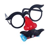 Lunettes de nez - Accessoire de costume humoristique pour rire instantané, design léger avec monture flexible, lunettes de fête amusantes, carnaval, bal masqué, festival, célébration 17,8 cm