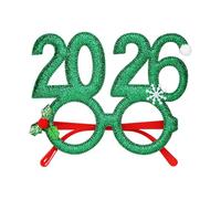 Lunettes de Noël amusantes pour adultes | Accessoires photo 2026, objectifs pour photo Booth | Pour enfants, adolescents, adultes, dîner de bureau, chants de Noël, événement thématique défilé de Noël
