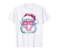 Lunettes de Noël drôle avec Motif de Père Noël avec cœur T-Shirt