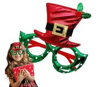 Lunettes de Noël pour Noël - Accessoires de lunettes de déguisement pour cabine photo Décoration et accessoires - Lunettes de déguisement, pour les fêtes de fin de semaine Mascarade Garçons Filles
