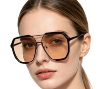 Lunettes de oversize femme Vinage Monture Carrée Double Pont Eyewear
