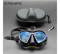 Lunettes De Plongée En Apnée À Faible Volume,De Plongée,Ensemble De Tuba Professionnel,Lunettes Antibuée,Équipement De Plongée - Type Black Blue Stand