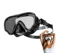 Lunettes de plongée pour femme, protection UV, 20 x 10 x 5 cm, verres étanches anti-buée, joint en silicone sans fuite, 1 paire pour la plongée avec tuba, piscine, plage, adulte et adolescent