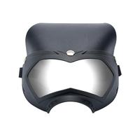 Lunettes de pour chien, anti-poussière et anti-UV, casque résistant aux chocs avec sangle réglable, accessoires amovibles pour voyage, camping, été, festivals, 18 x 12 cm