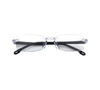 Lunettes de presbytie anti-lumière bleue à changement de couleur, lunettes de lecture à zoom automatique, 15cm Glasse de zoom intelligent, Anti-Fatigue oculaire, Mise au point claire (clear)