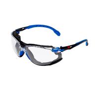 Lunettes de protection 3M Solus 1000 avec traitement antibuée, bleu/noir, transparentes avec sac S1CB x6 morceau