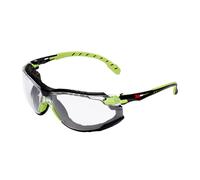 Lunettes de protection 3M Solus 1000 avec traitement antibuée, vertes/noires, transparentes, avec étui S1CG x6 morceau
