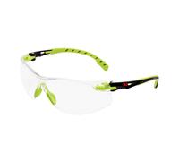 Lunettes de protection 3M Solus 1000, branches bleues/noires, traitement antibuée/antirayures Scotchgard (K&N), écran transparent, avec monture en TPE et serre-tête en néoprène, S1101NSGAF-TSKT-EU x20