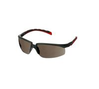 Lunettes de protection 3M Solus 2000, branches grises/rouges, traitement antibuée Scotchgard (K&N), écran gris, angle réglable, S2002SGAF-RED-EU x20 morceau