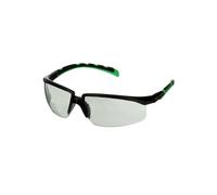 Lunettes de protection 3M Solus 2000, monture noire/verte, traitement anti-rayures + (K), écran gris IR 1,7, S2017ASP-BLK x20 morceau