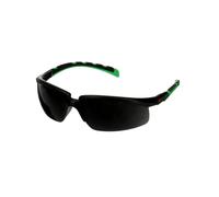 Lunettes de protection 3M Solus 2000, monture noire/verte, traitement anti-rayures + (K), écran gris IR 5,0, S2050ASP-BLK x20 morceau