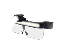 Lunettes de protection avec phare LED - Faisceau large résistant au brouillard, ajustement confortable et réglable, lentilles d' | Accessoire de sécurité polyvalent pour les activités de plein a