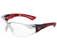 Lunettes de protection BOLLE Rush+ - incolore - RUSHPPSI, Flexible, Anti-buée, Antidérapant, Rouge,noir
