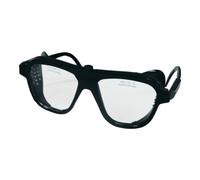 Lunettes de protection claires en verre composite anti-éclats, verre noir, taille 62x52mm EN166 Quantité:1