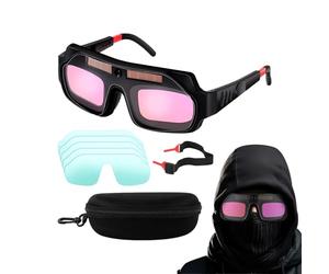 Lunettes de protection de lampe de poche - Affichage réel des couleurs, technologie de gradation automatique, bouclier de style jumelles | Atelier de fabrication Entretien professionnel Équipement