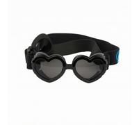 Lunettes de Protection Lunettes pour Animaux Lunettes pour Chiens Lunettes pour Chats Lunettes Cœur Verres Polycarbonate Monture TPEE Sangle, Noir, Noir