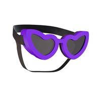 Lunettes de Protection pour Chien, avec Monture en Forme de cœur, Anti-Rayures, lentille Facile à Nettoyer pour Les Aventures en Plein air, Lunettes pour Animaux de Compagnie, Coupe-Vent